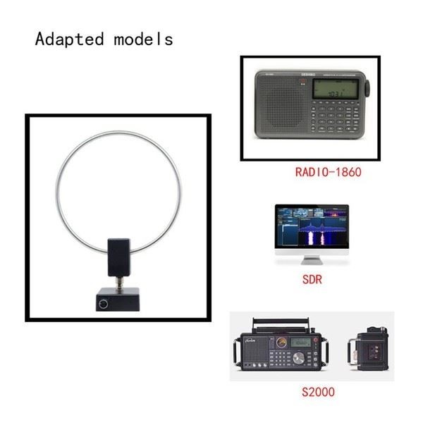 Stainless Steel Loop Antenna for Shortwave and Mediumwave Radio Reception