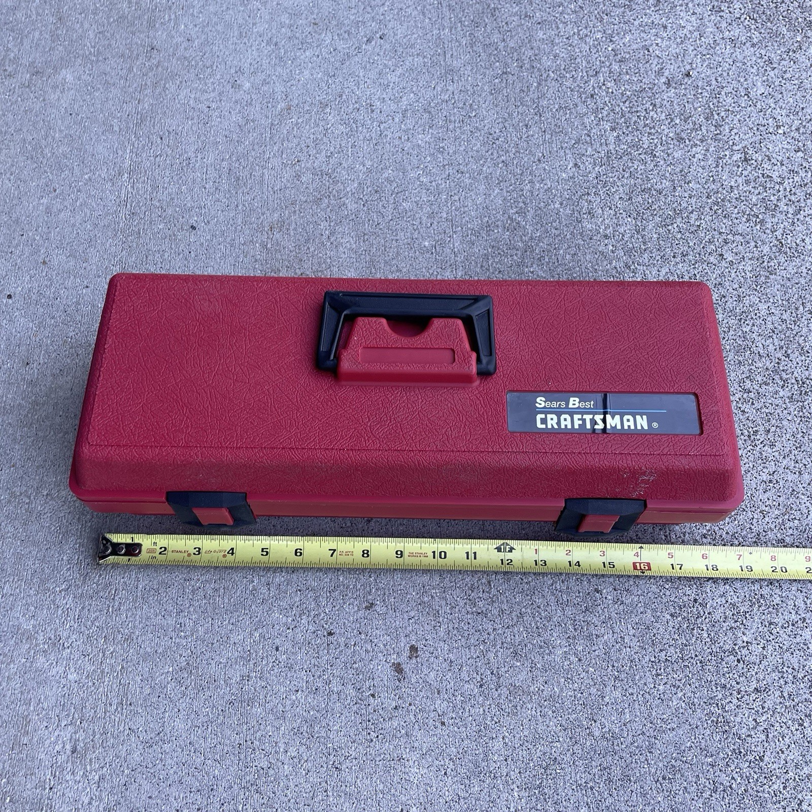 Vintage Sears Best Craftsman USA 18.5″ Red Permanex Tool Box Case