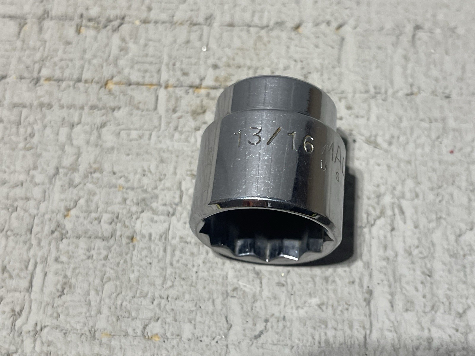 MAC TOOLS X262, 3/8″ DRIVE, 13/16″ SOCKET, SHALLOW, 12 POINT.