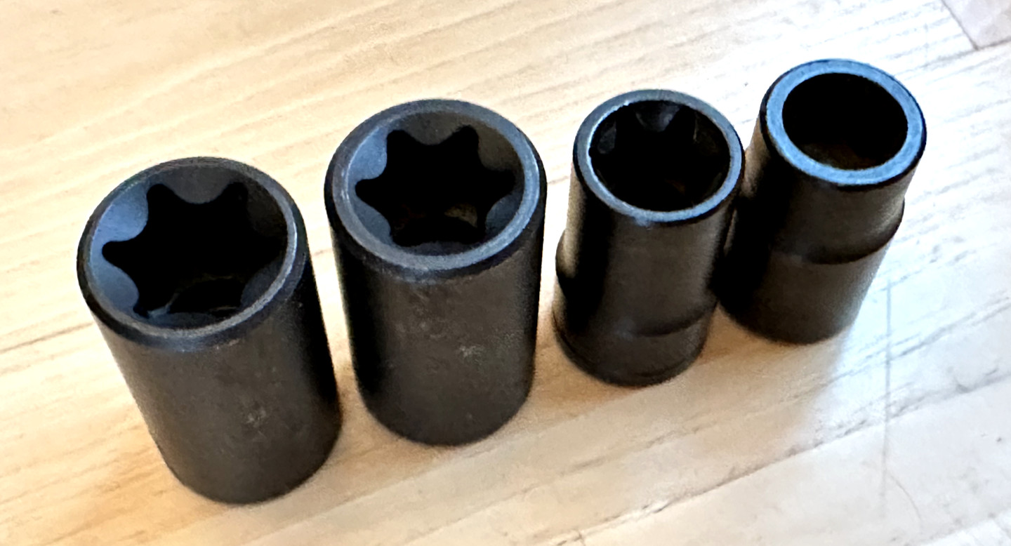 MATCO & Lisle Tools Inverted TORX 1/2″ DR IMPACT Socket Set Lot External Star