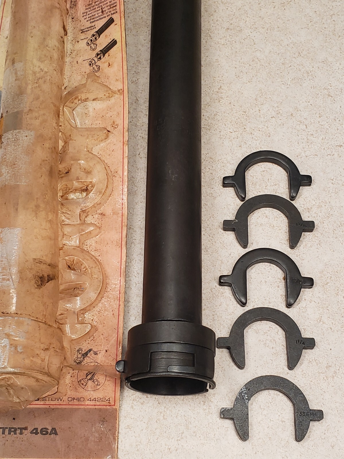 Matco Tools Inner Tie Rod Tool TRT46A w/5 Crows Feet 33.6mm, 1 1/4″, 1 5/16″ +
