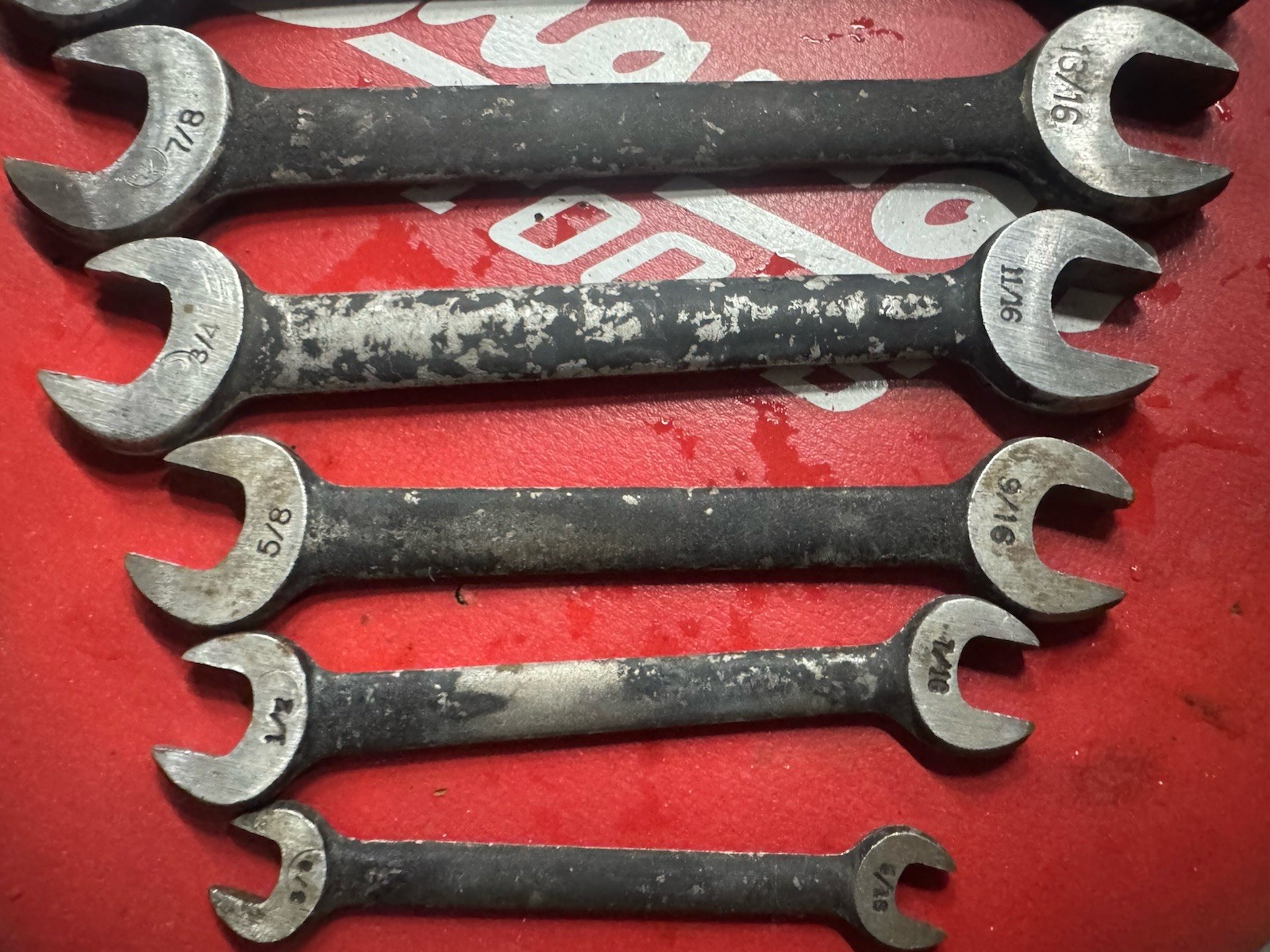 billings wrenches set 7 piece open ended wrench