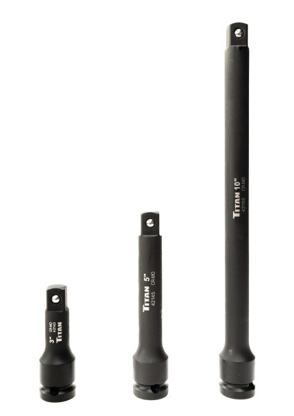 Titan 42140 3-Piece 1/2-Inch Drive Impact Extension Bar Set