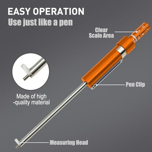 Car Brake Pad Thickness Gauge Tool 1.5–11mm Auto Brake Tester Measuring Pen