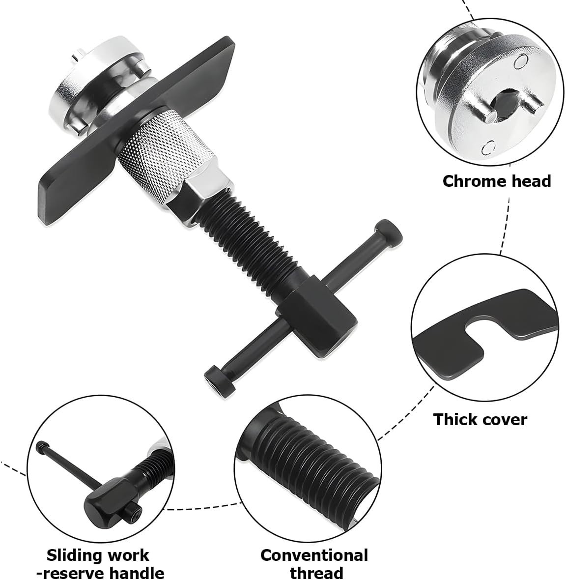 High-Quality Steel Brake Caliper Wind Back Tool Set – Ideal for Brake Pad Change
