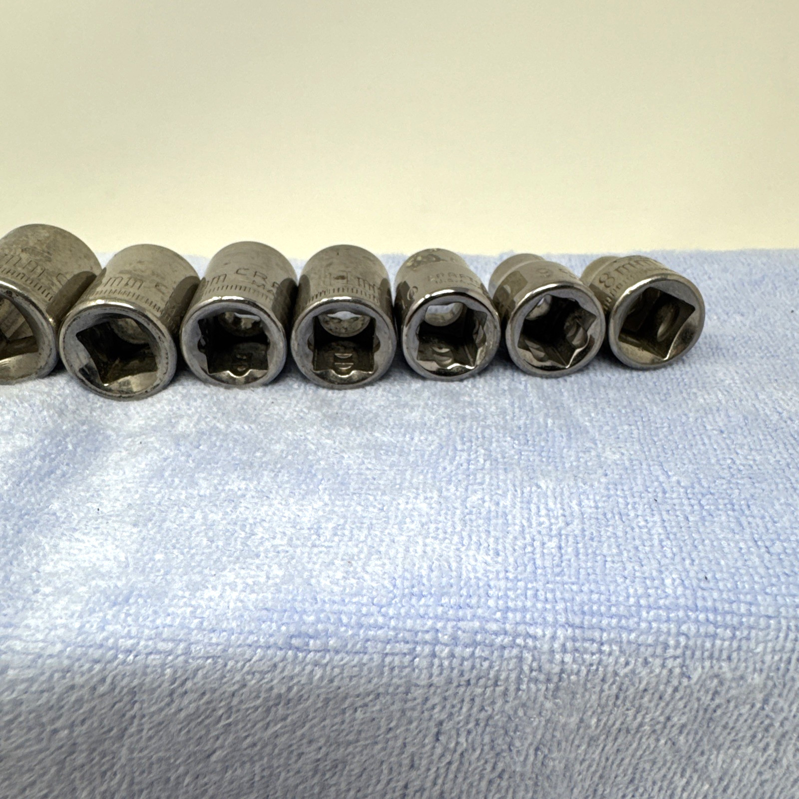 Craftsman Socket Set 3/8” Drive 8mm-19mm 6pt and 12pt lot of 12