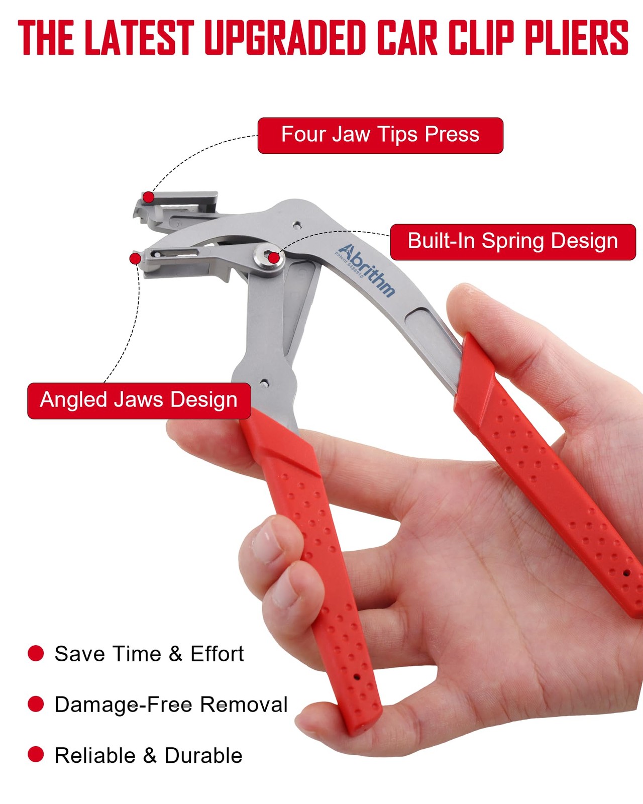 Car Clip Pliers, Professional Auto Removal Pliers Tool, Panel Red