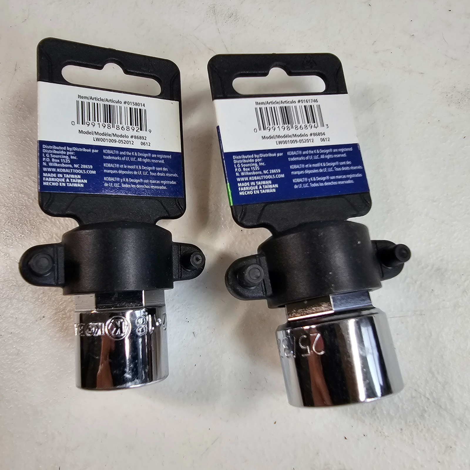 Kobalt 9 Pieces 7 1/2″ Drive Sockets 12-Point Universal SAE Metric 2 Extensions