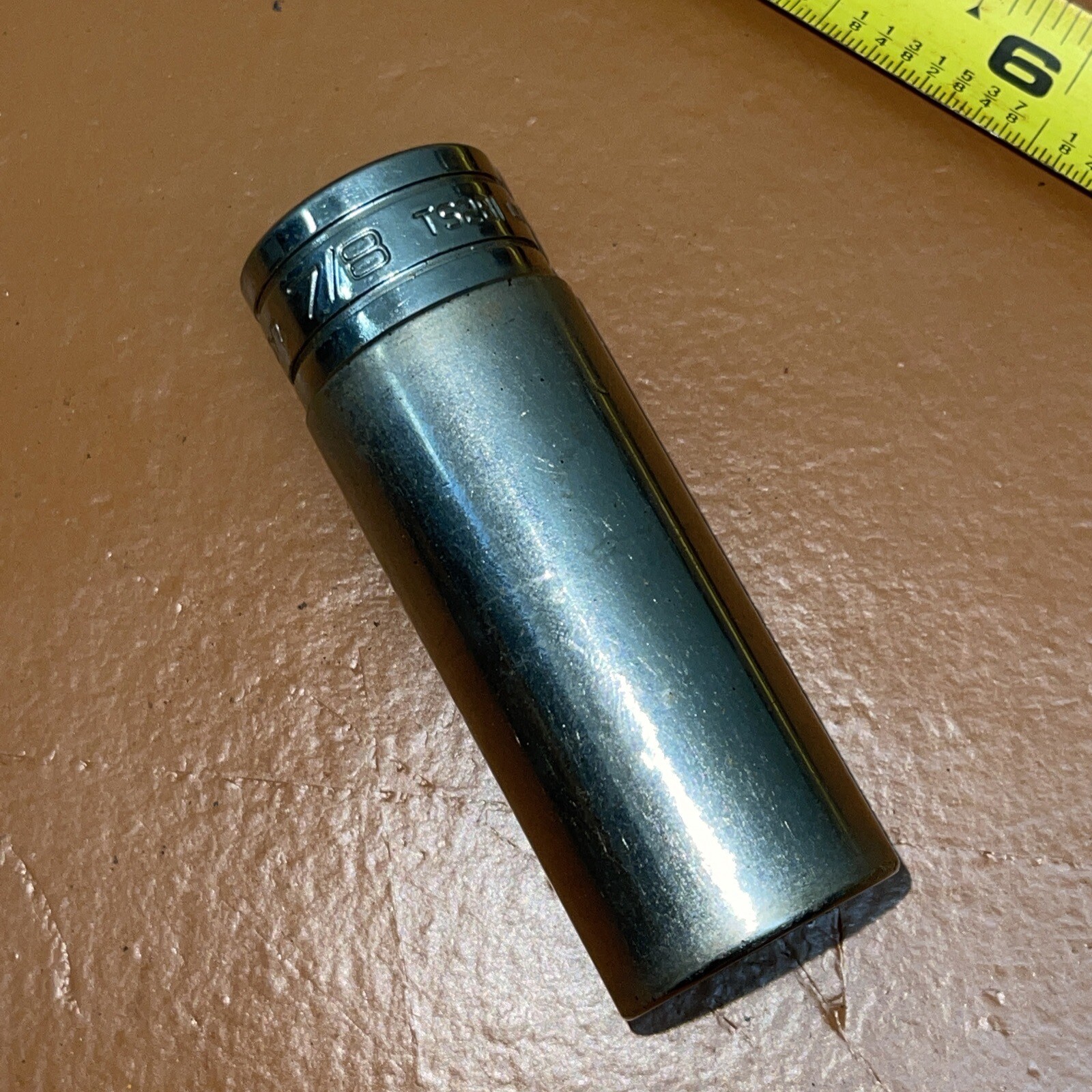 Snap on Tools USA TS281 7/8 In SAE 1/2 Drive 6 Point Deep Socket