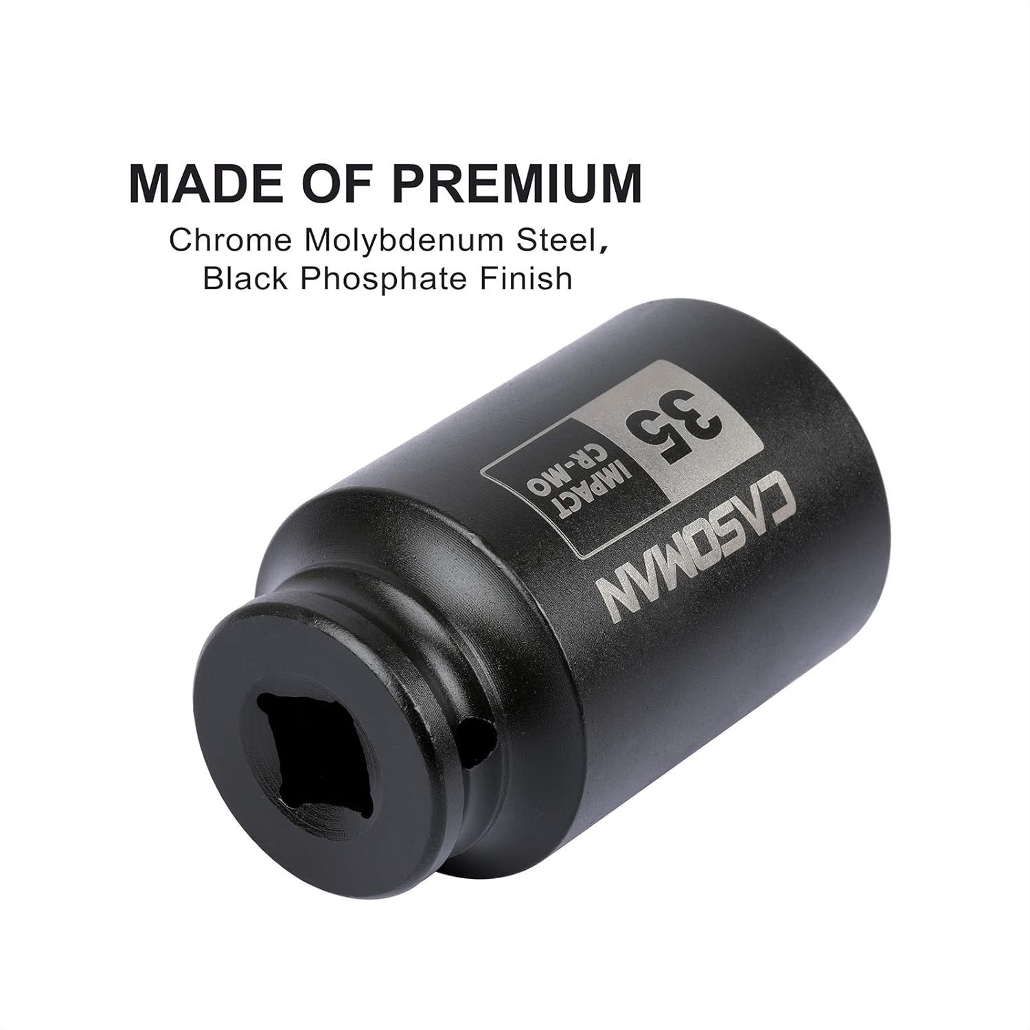 Corrosion-Resistant 1/2″ Drive 35mm Deep Socket – High-Torque 6-Point Design