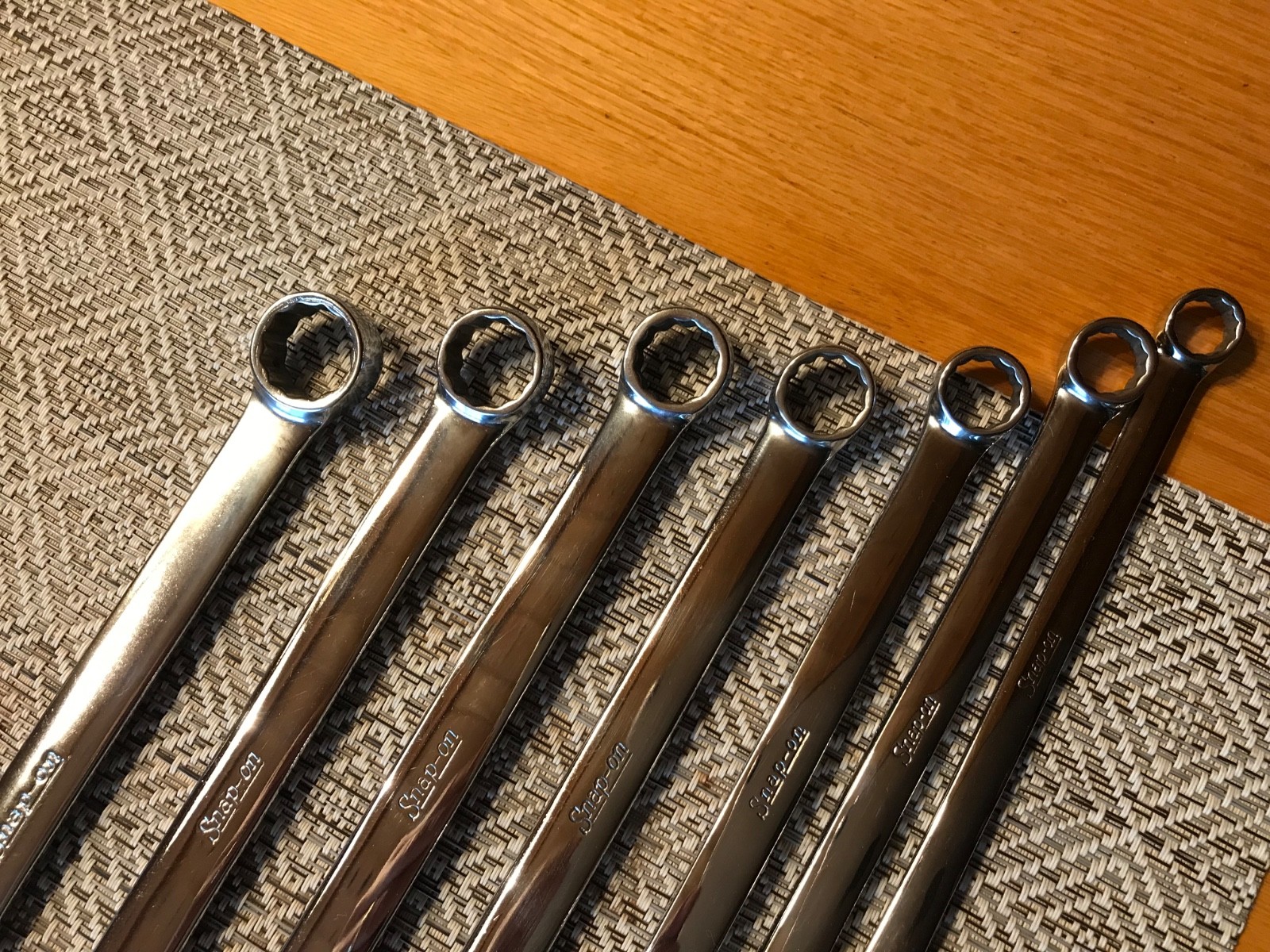 Snap-on OEXM713 – 13 Piece Metric Standard Handle 12Pt Combination Wrench Nice !