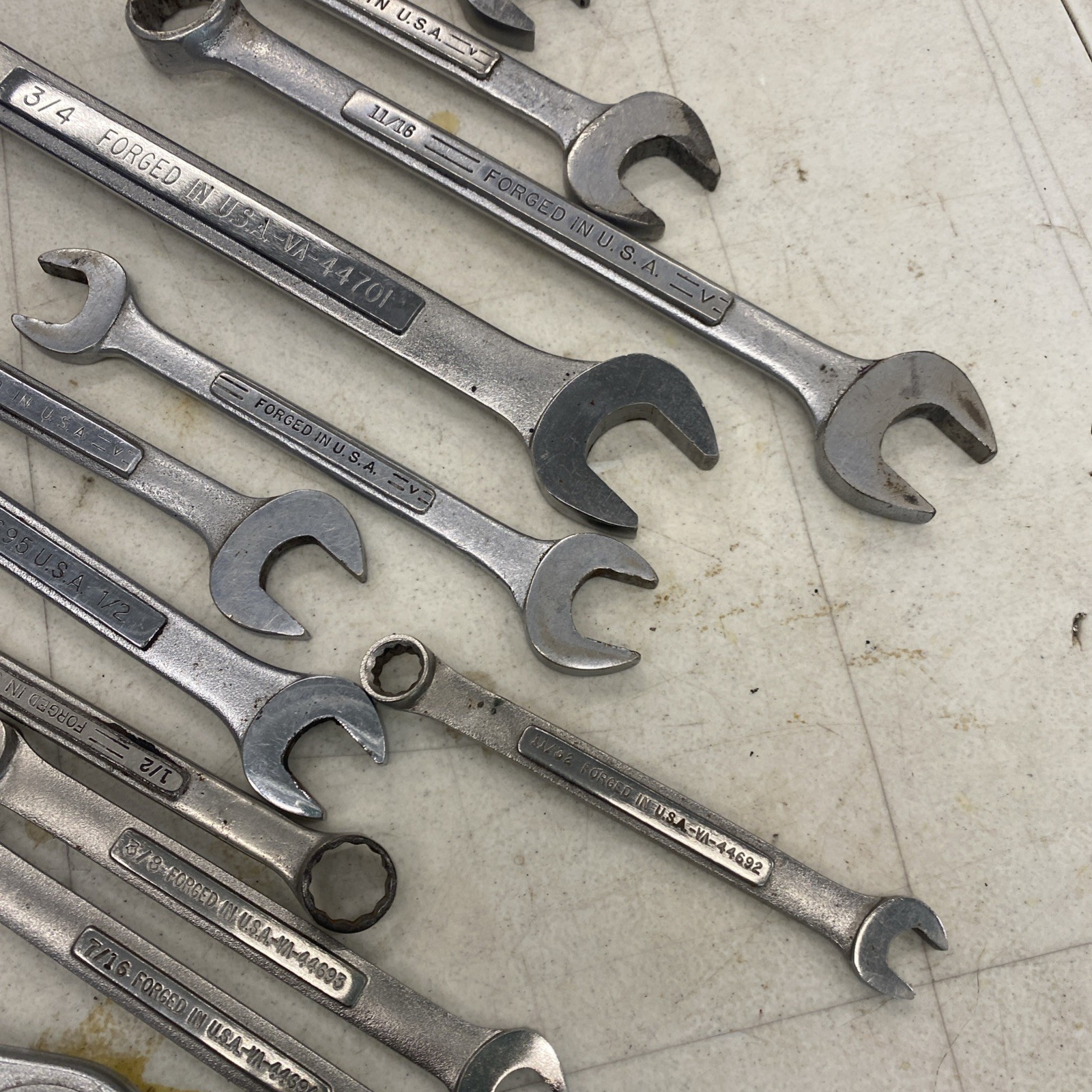 45+ pc. Lot Vintage Craftsman USA Combination Wrenches, SAE & Metric, M0901