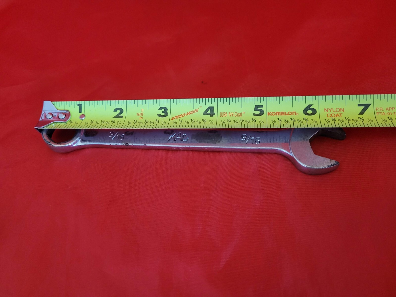 MAC CH18 9/16″ 6 Point Combination Wrench Open Box End USA SAE S17