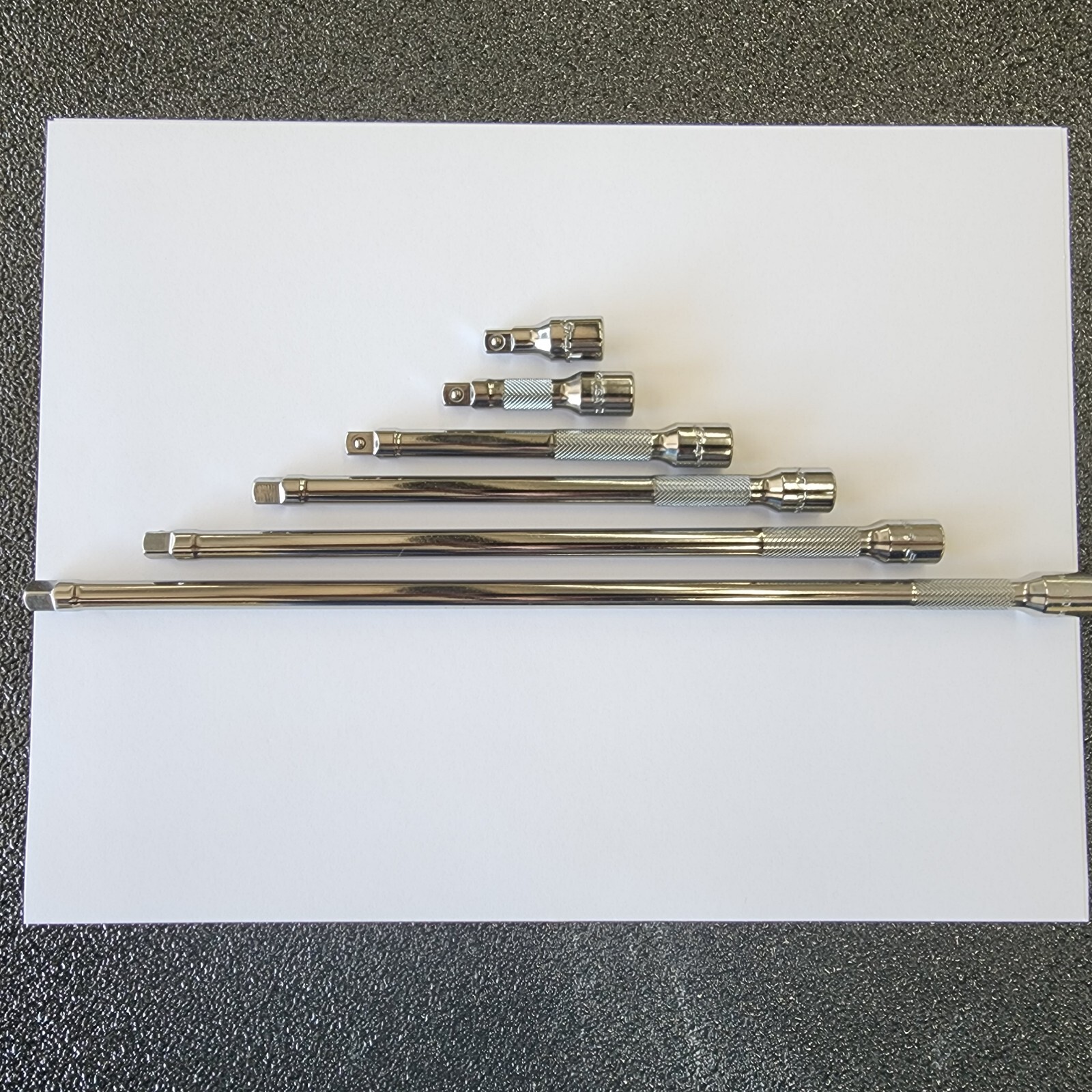 Snap-on Tools USA NEW 6pc 1/4″ Drive Knurled Chrome Socket Extension Set 106BTMX
