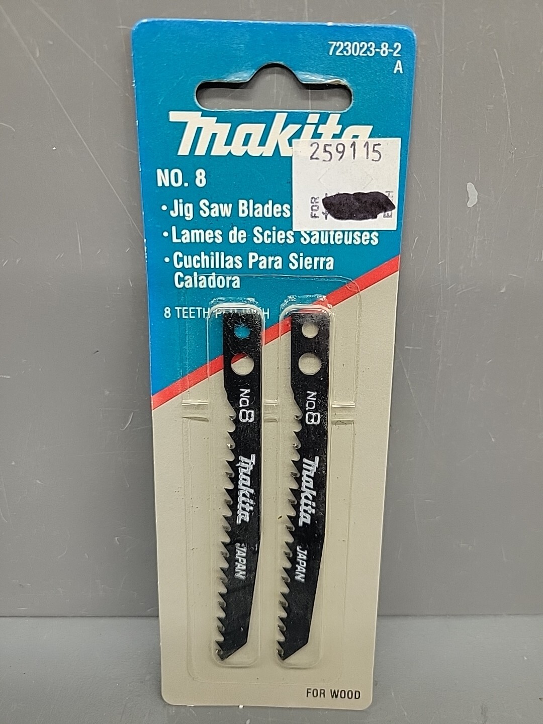 Makita No. 8 JigSaw Blade 723023-8-2 WOOD 8 Teeth TPI New Old Stock