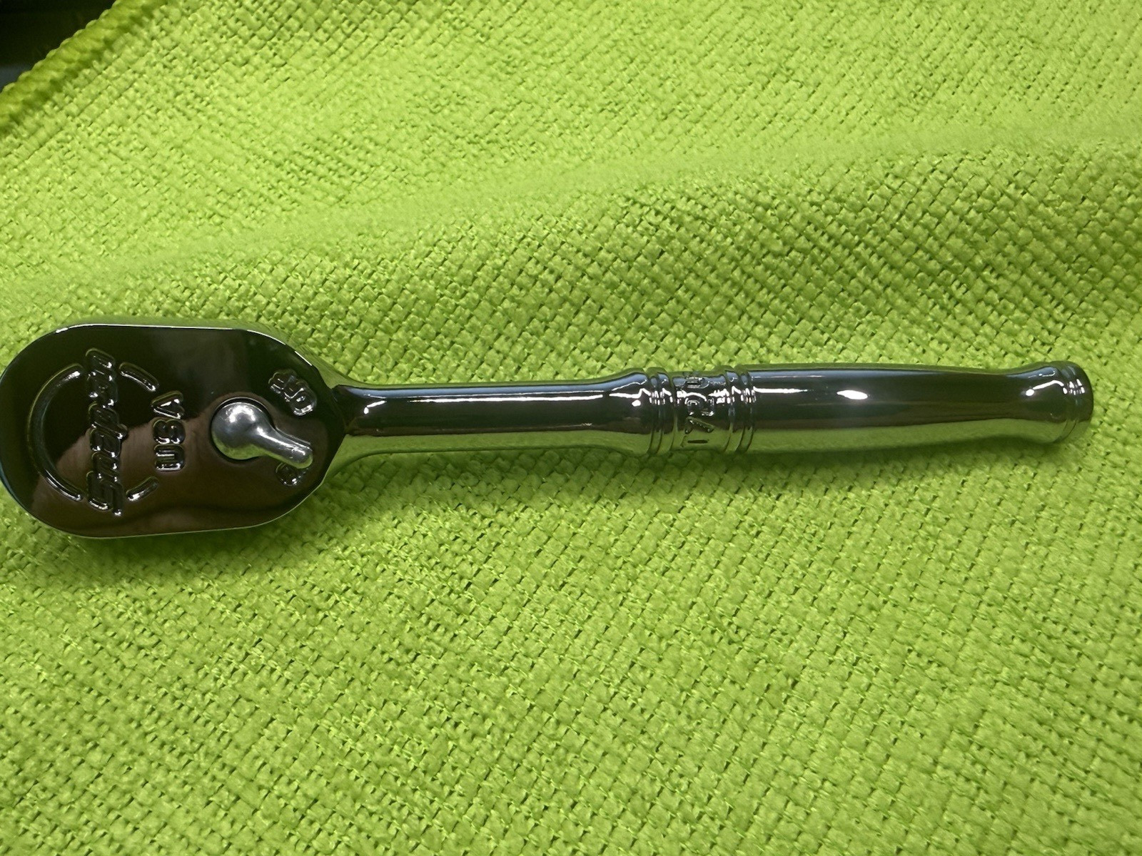 Snap-on Tools USA NEW STYLE 1/4″ Drive Fine Tooth Chrome Handle Ratchet T72