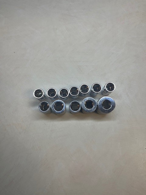 Power Torque 1/4″ Drive SAE Socket Lot – 12pc Set 5/32″ to 9/16″ – Chrome Vanadi
