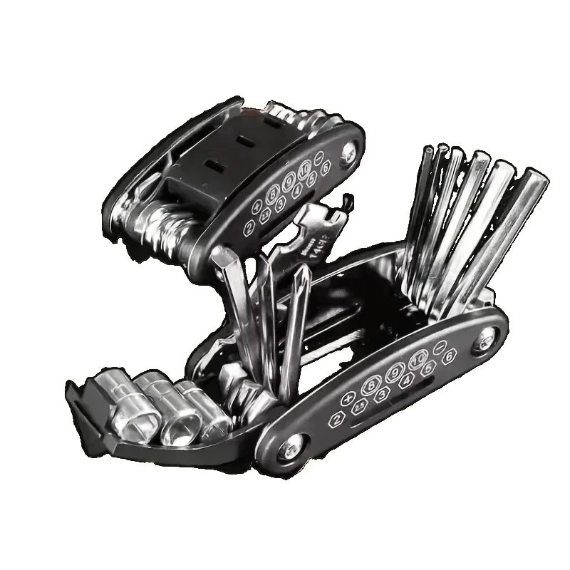 Socket Wrench Set, Non-Slip Rotating Head. Durable Stainless Steel 16-in-1