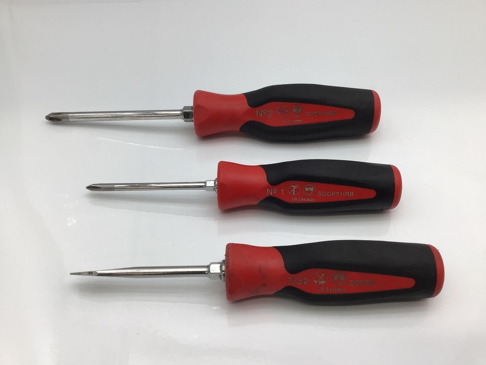 Snap-on Model Numbers SGD2B, SGDP31IRB, SGDP42IRB 3-piece set Functionality Test