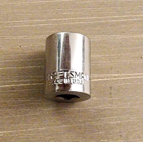 Craftsman USA 1/2″ Socket 6 Point 1/4″ Drive VV 43499