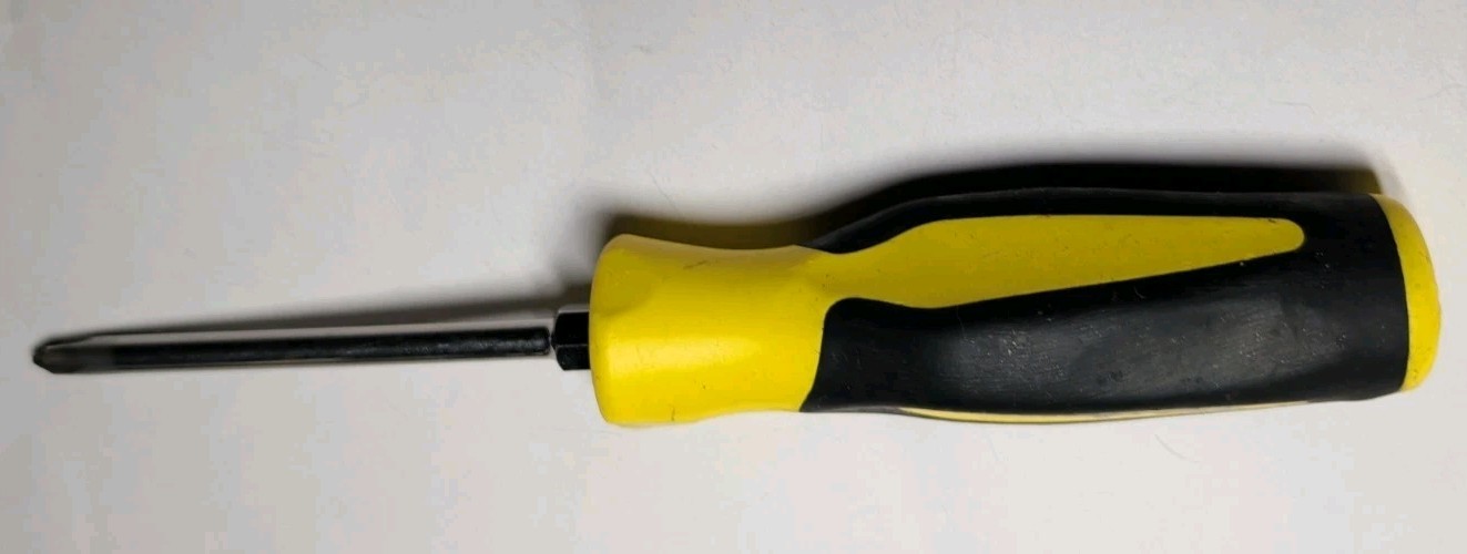 Snap On USA Phillips Screwdriver #2 SGDP421RB Yellow Black Vintage