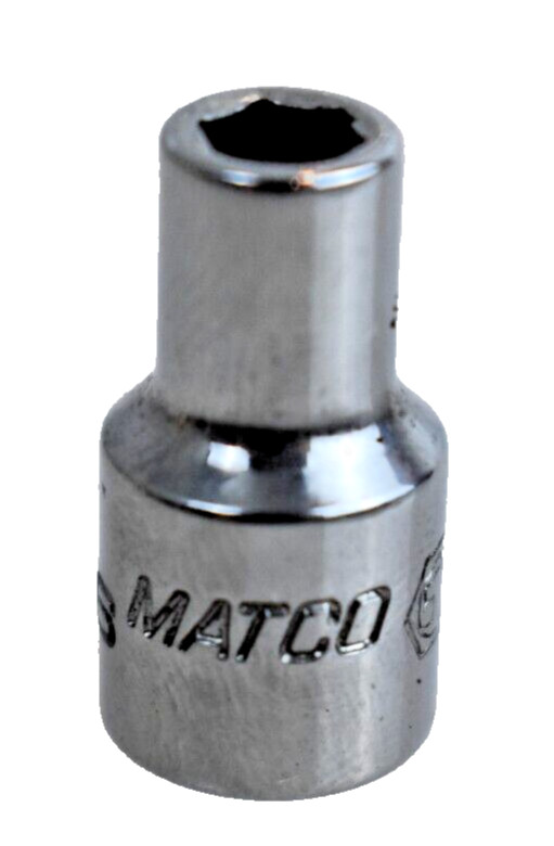 Matco Tools A66B 3/16″ SAE Shallow Socket 1/4″ Drive 6 Point Chrome Finish