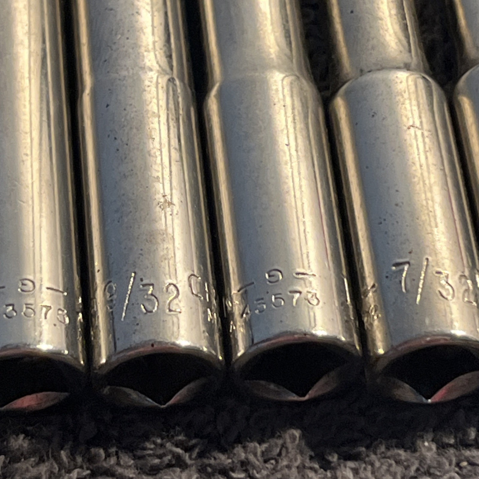 Craftsman 21 Piece 1/4″ Socket Set Deep & Shallow With Rail 6 Point
