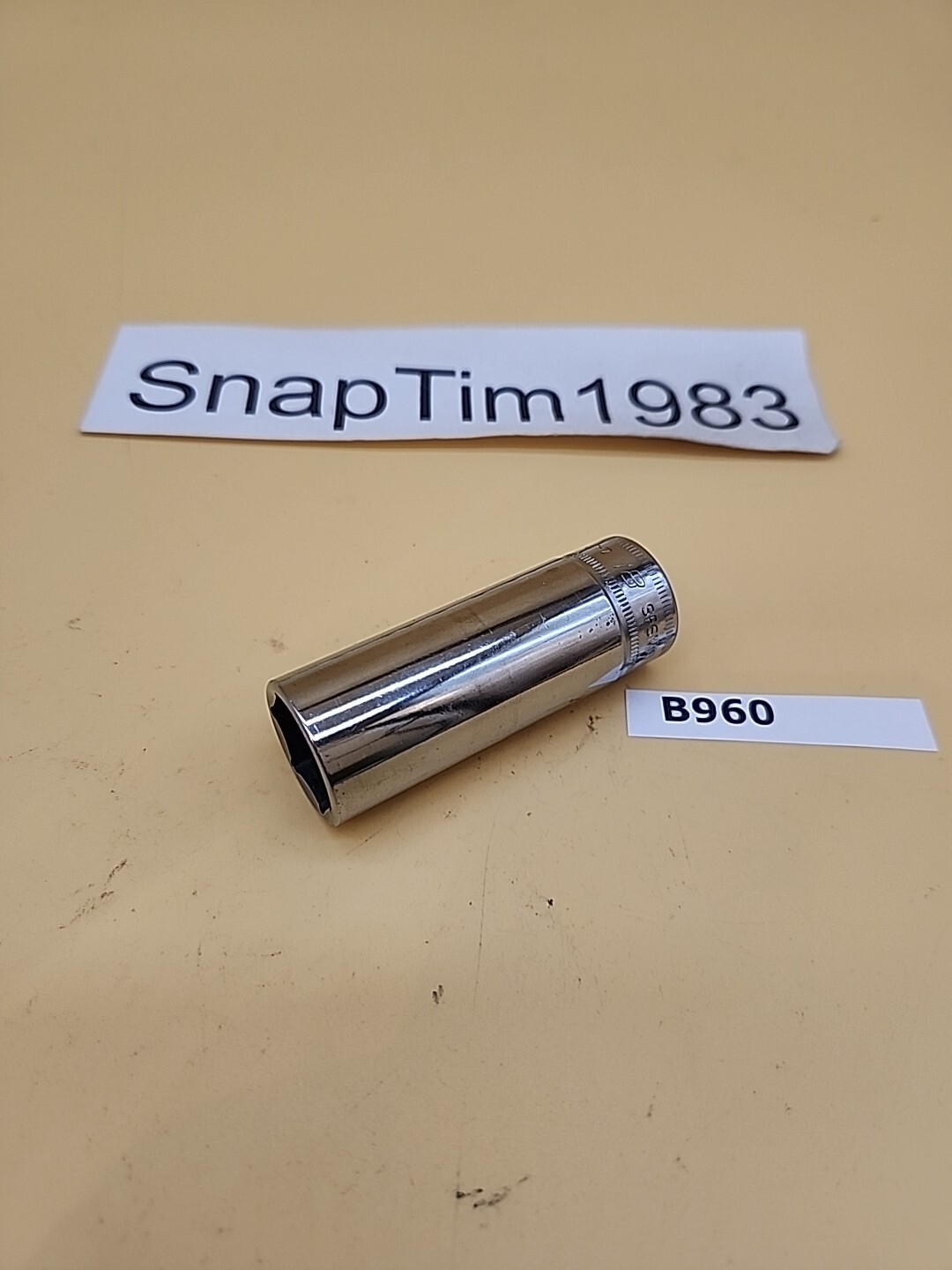 Snap-on Tools Vintage SFSM18 3/8 Drive 6 Point Chrome Deep 18mm Metric Socket