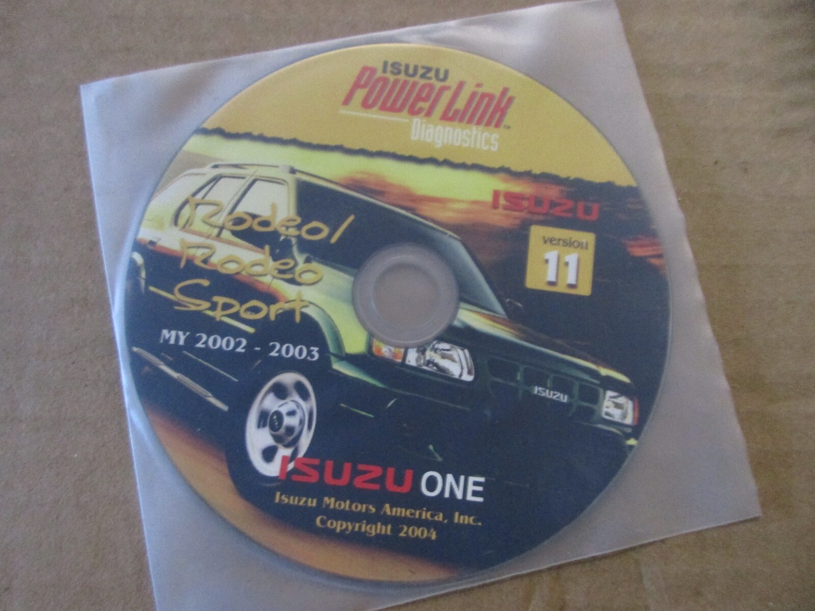 ISUZU POWER RECORDER DIAGNOSTIC W/8 CD’S (PARTS ONLY)