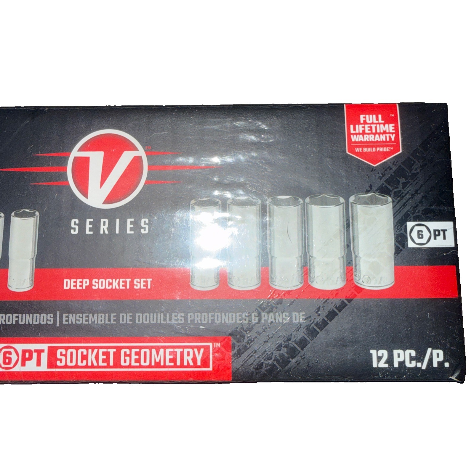 12 Pieces CRAFTSMAN V-Series METRIC MM Deep Socket 3/8″ Drive 6 Point CMMT17560V