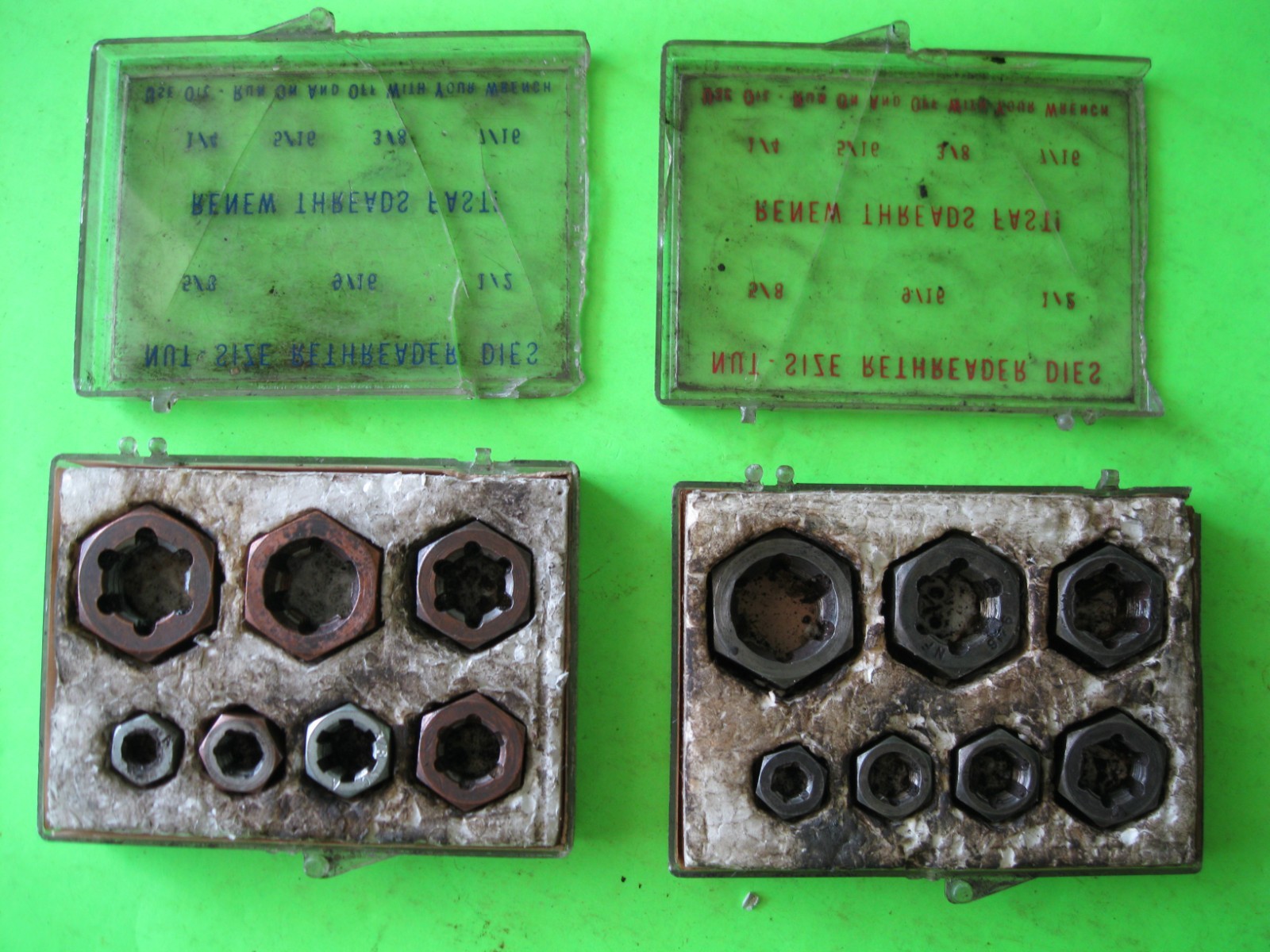 2 Boxes Cal-Van Hex Re-threader Dies NC & NF