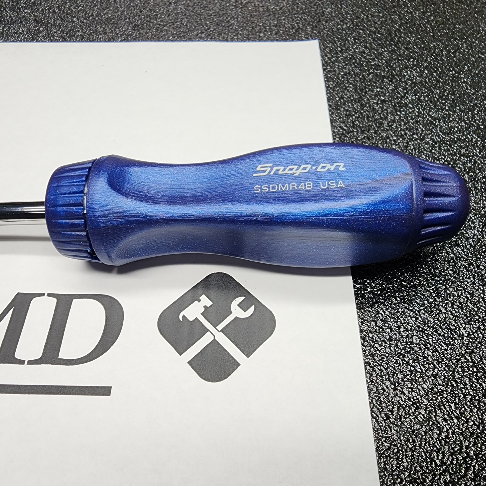 Snap-on Tools USA NEW STYLE 8″ POWER BLUE 1/4″ Drive Ratcheting Driver TMR8MB