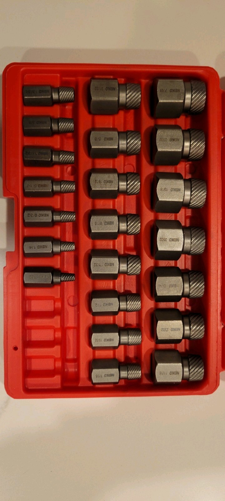 NEIKO 04204A Hex-Head Multispline Screw and Bolt Extractor Set, Easy-Out