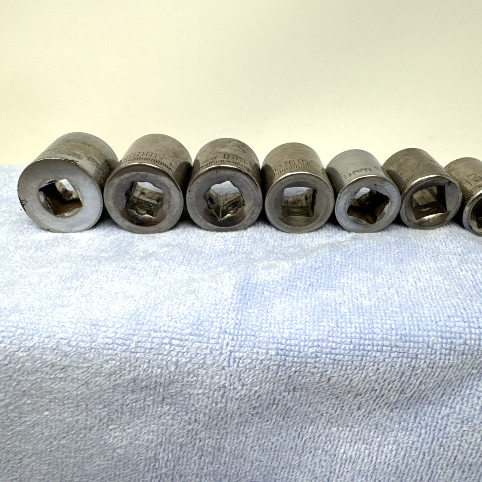 Craftsman Socket Set 3/8” Drive 8mm-19mm 6pt and 12pt lot of 12