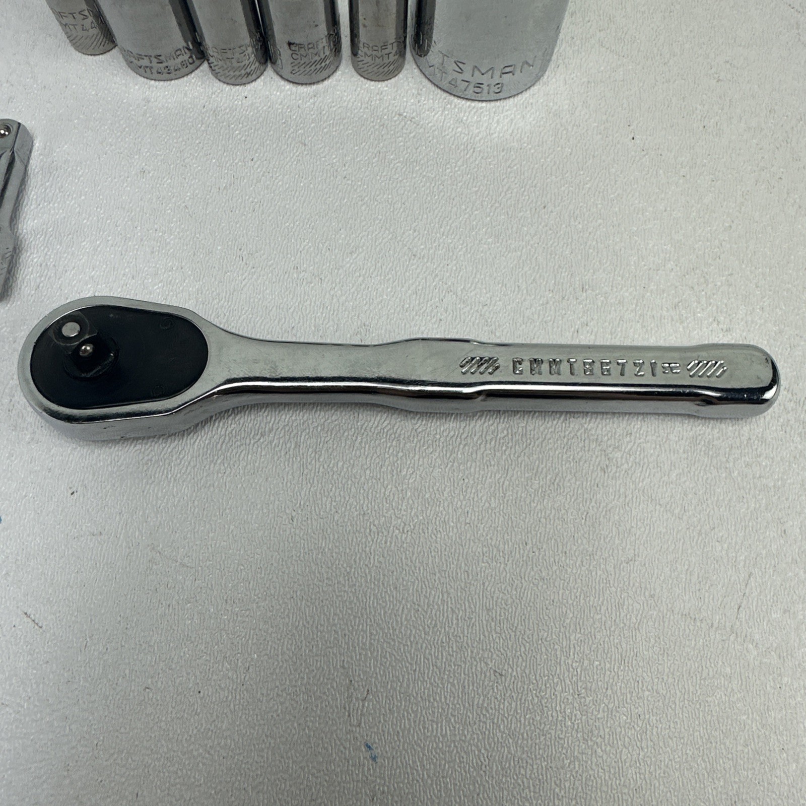 Craftsman 1/4 Ratchet With Mixed Lot Of 8 CCMT Series Sockets And Ratchet