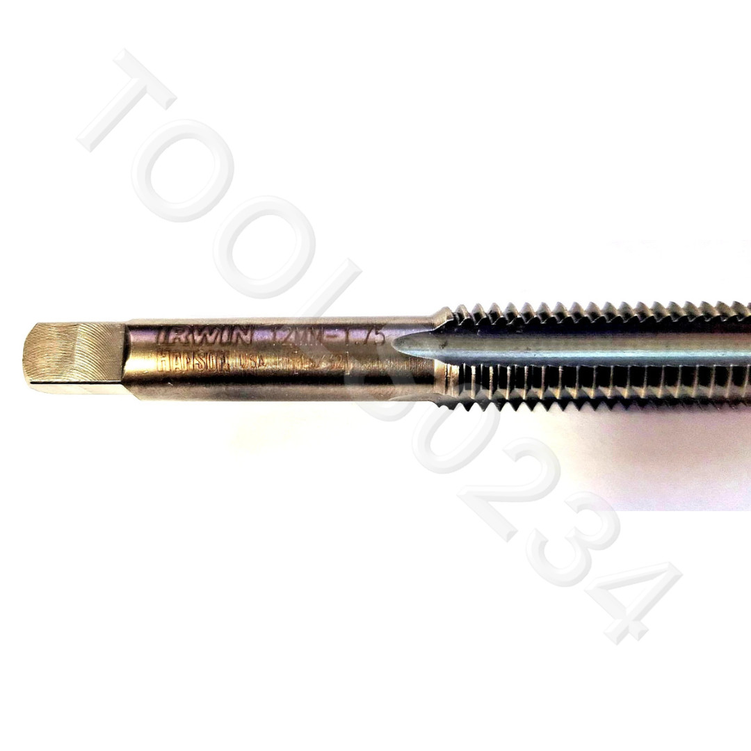 M12 X 1.75 Plug Hand Tap Irwin 1744 ZR 12MM Carbon Steel 4Flute RH USA
