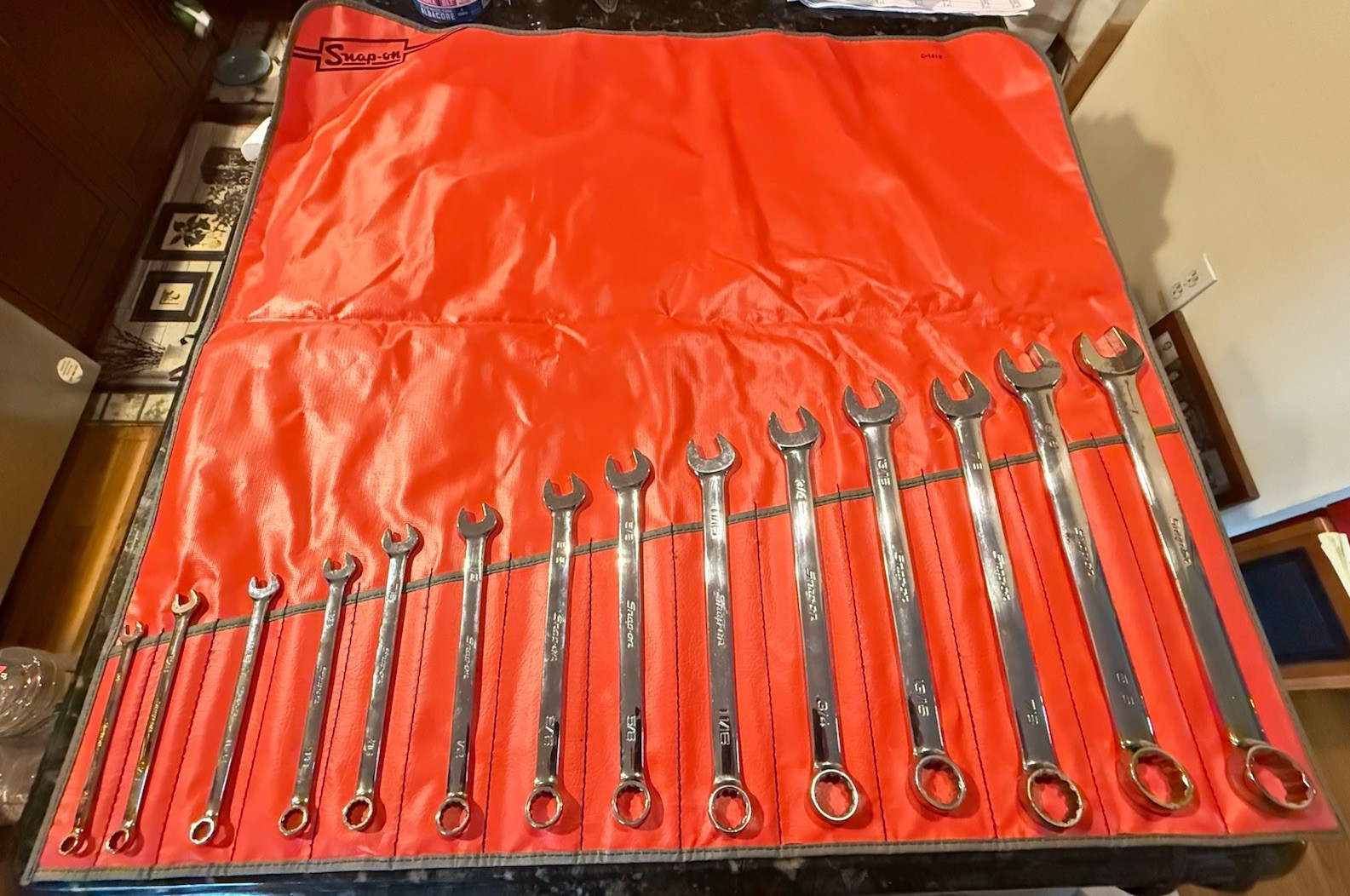 ULGY NOS Snap On 14 Pc OEX SAE Combo Wrench 12 Pt. Set C-141B Date Code 1997 USA