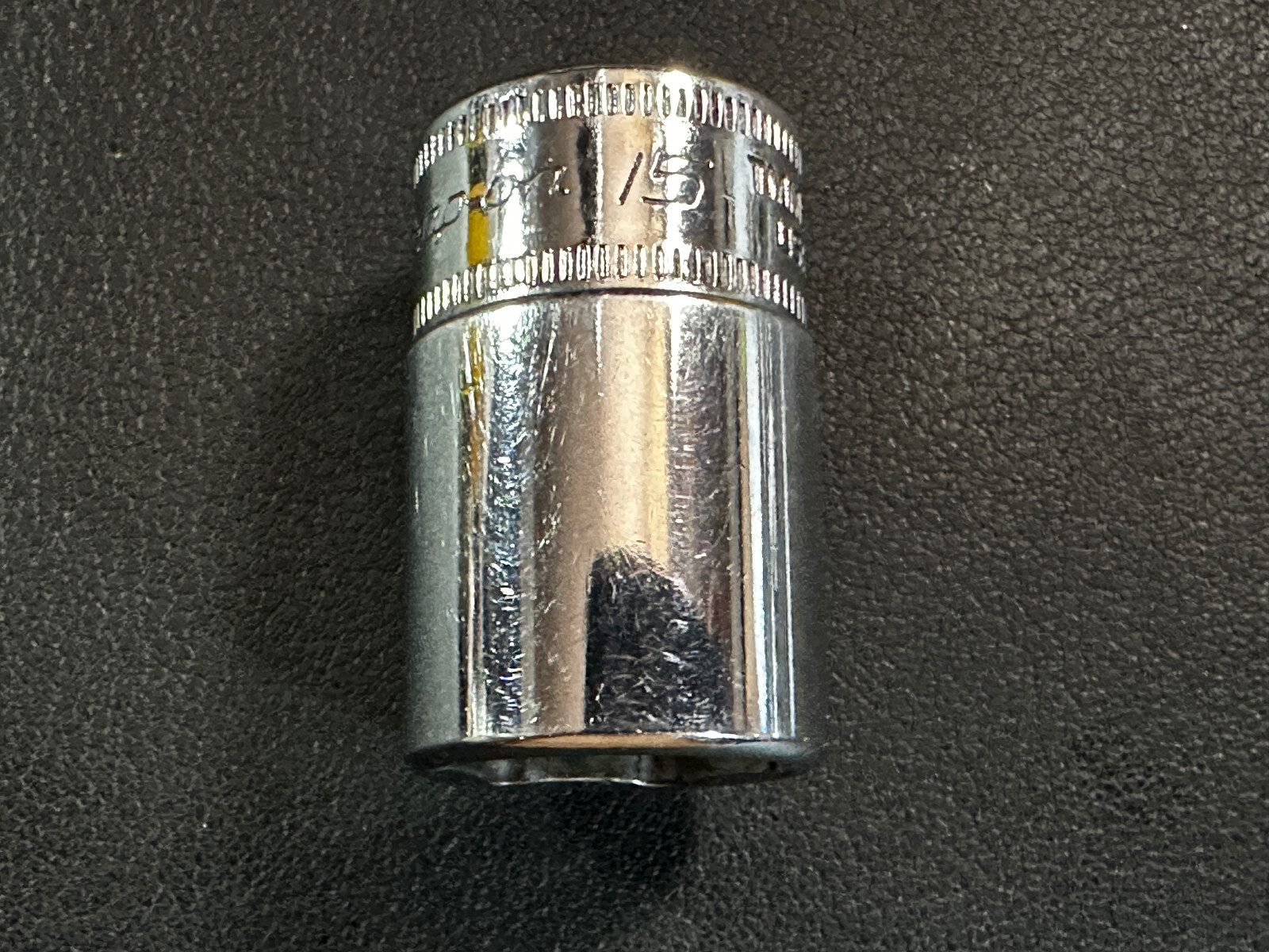 SNAP ON TMMS15 1/4″ Drive 6-Pt Metric I5mm Flank Drive® Semi-Deep Socket USA