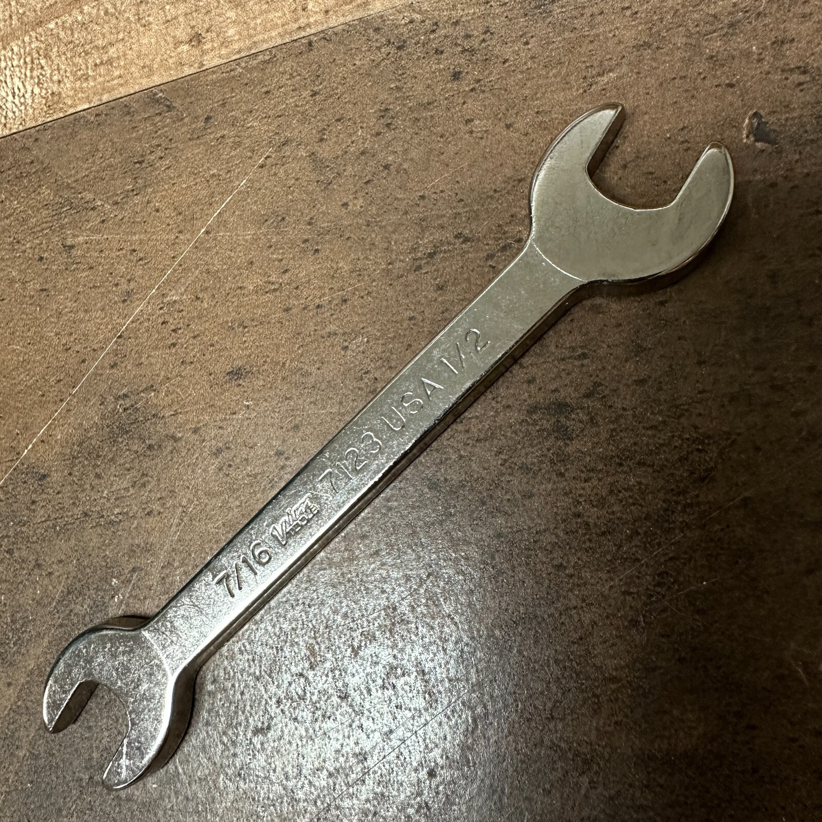 VIM Tools 7123 7/16″ x 1/2″ Open End Wrench USA VTG