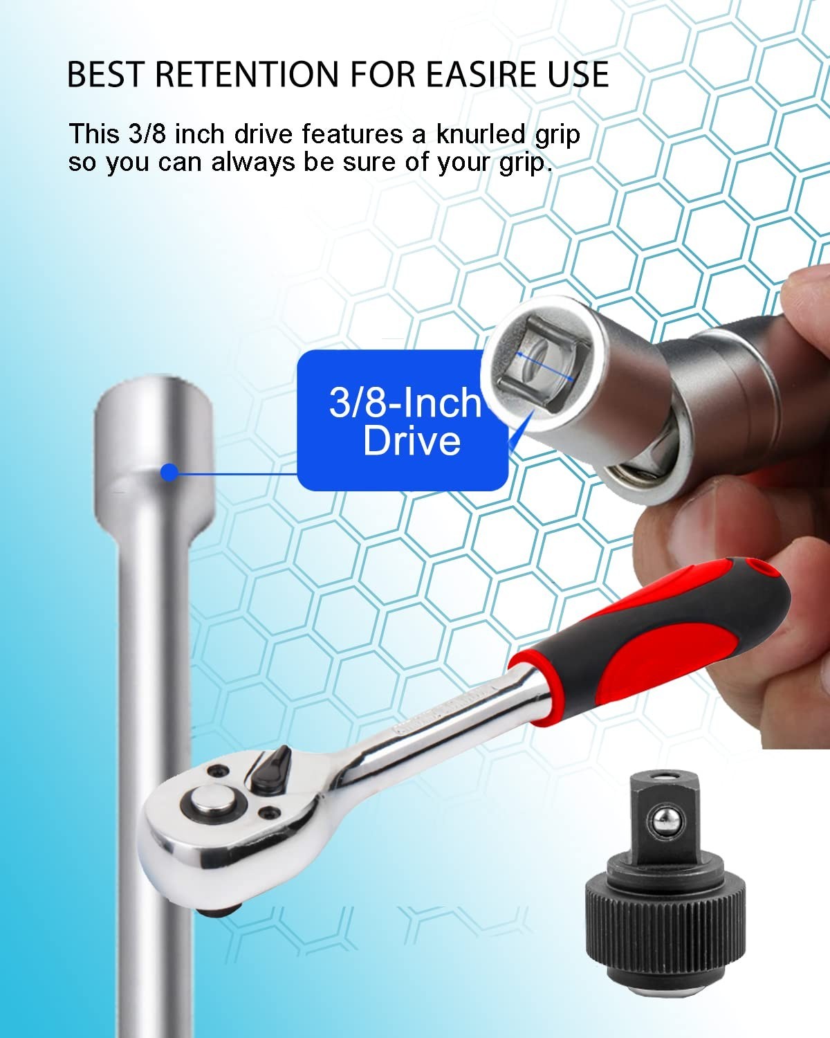 Pack of 4 Swivel Spark Plug Sockets 14mm 16mm 3/8″ Drive Magnetic Thin Wall Tool