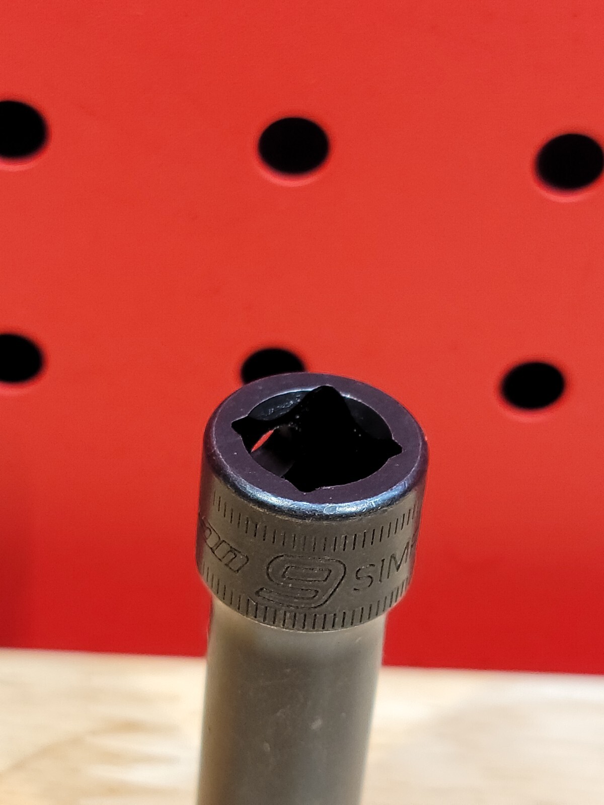 Snap-on SIMFM9A 9mm 3/8″ Drive Metric Deep 6 Point Impact Socket USA