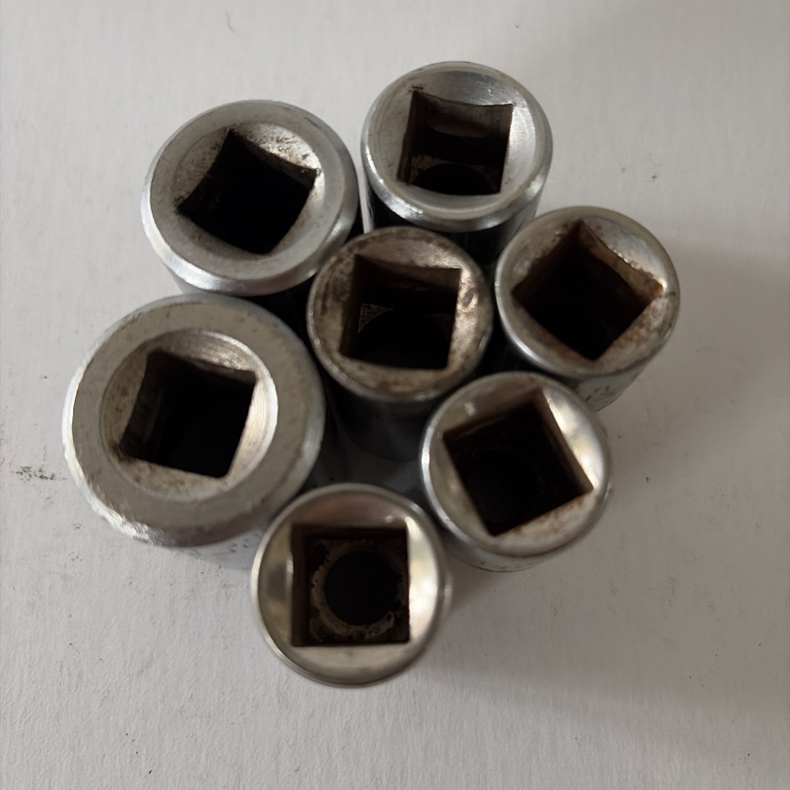 Craftsman 1/2″ Drive SAE 12 Pt Socket EE Series Lot Of 7 See Description