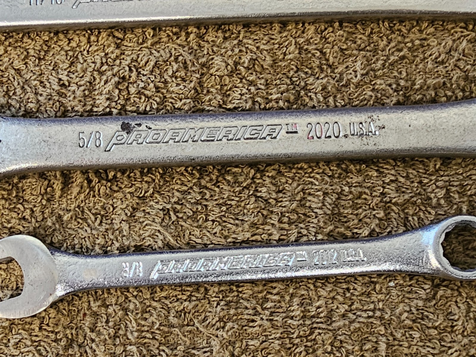 4 ProAmerica Pro America Combination Wrench Set Sae 15/16 5/8 11/16 3/8″ 2030