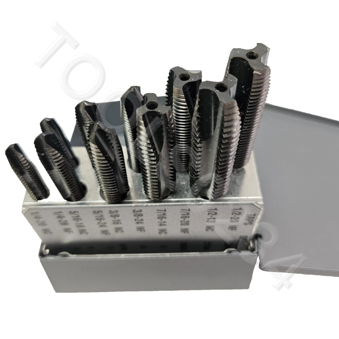 1/4 – 1/2 NC NFTap Set Champion Spiral Point 12PC Plug High Speed Stl XL22-10C