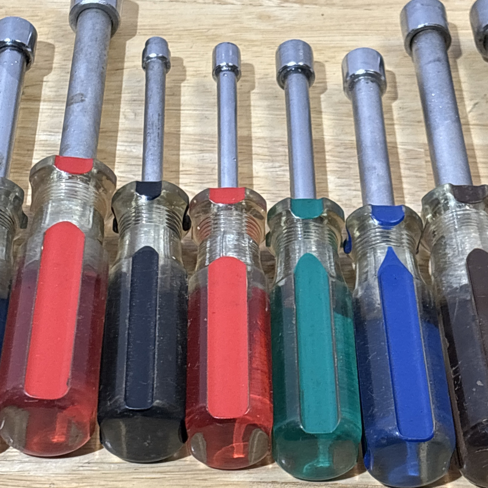 Dayton SAE Nut Driver Set LOT 3/16″ to 1/2″ Skips 5/16″ W/ Duplicates Vtg USA