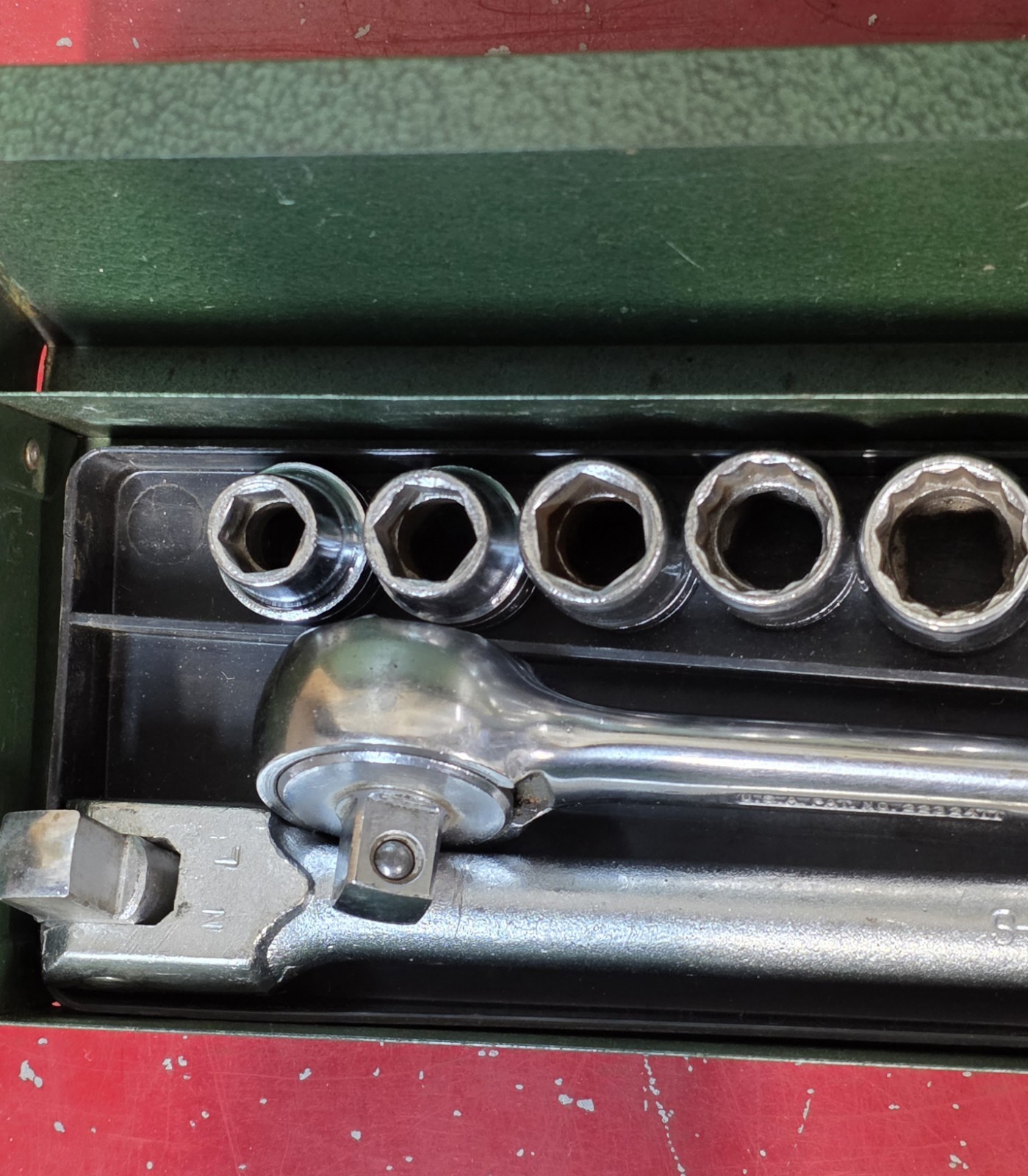 SK Wayne 1/2″ Dr Socket Set 17pc 7/16 – 1-1/4″ USA Ratchet Brkr Bar Extension