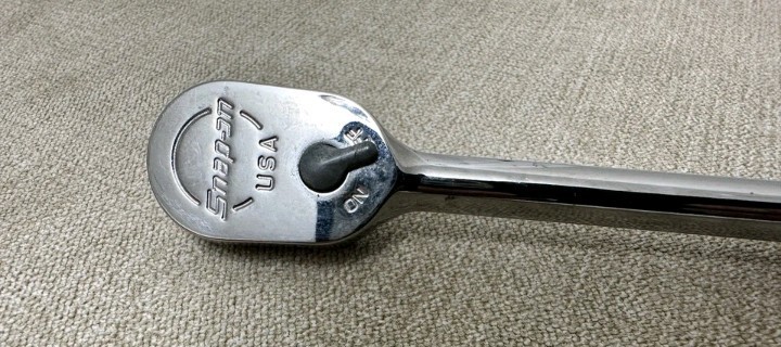 Snap-on TL72 1/4″ Drive Long Handle Ratchet 9-Inch 72-Tooth Dual 80 USA Mechanic
