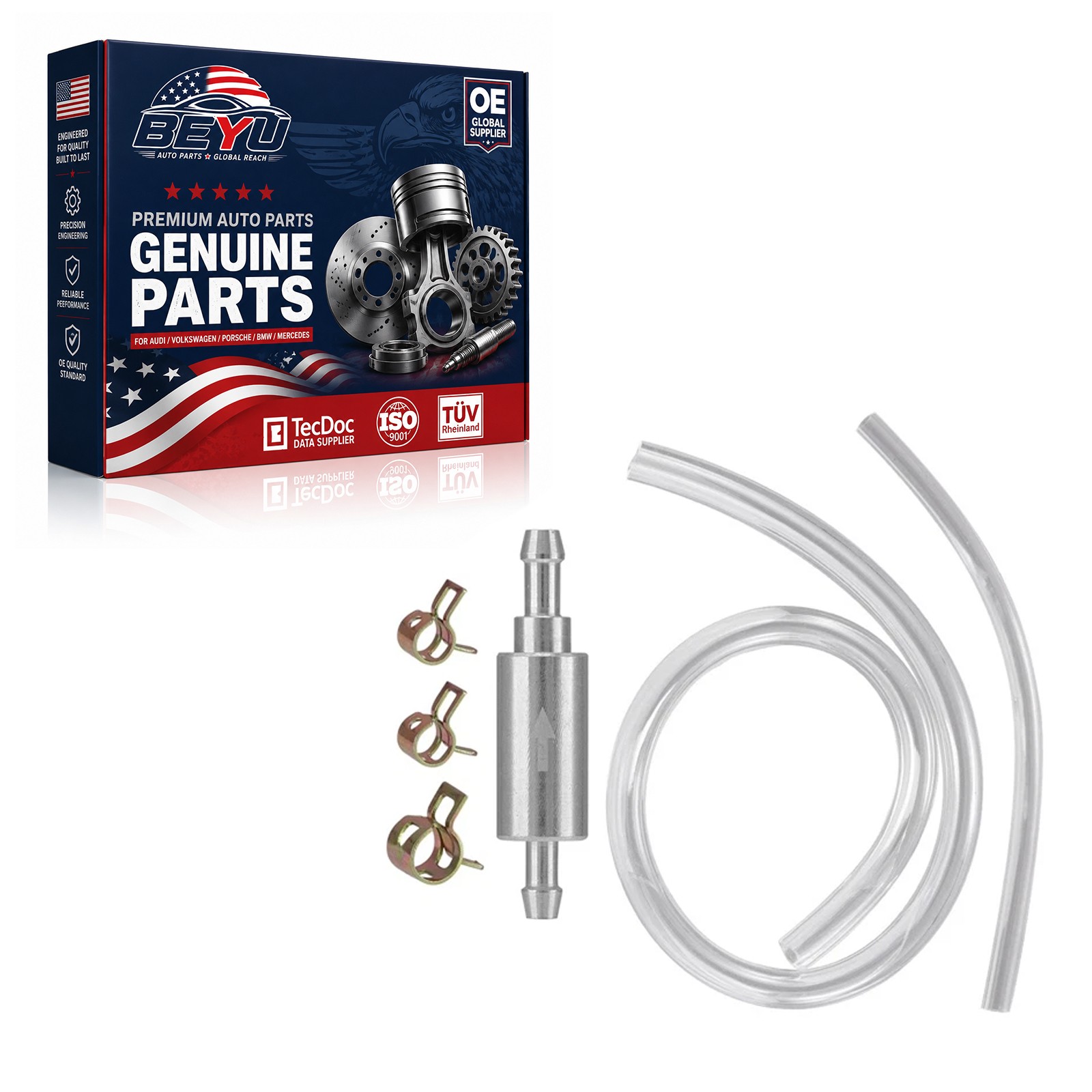 Brake Clutch Bleeder Kit W/ One Way Valve Hose Vacuum Fluid Extractor Tool Car