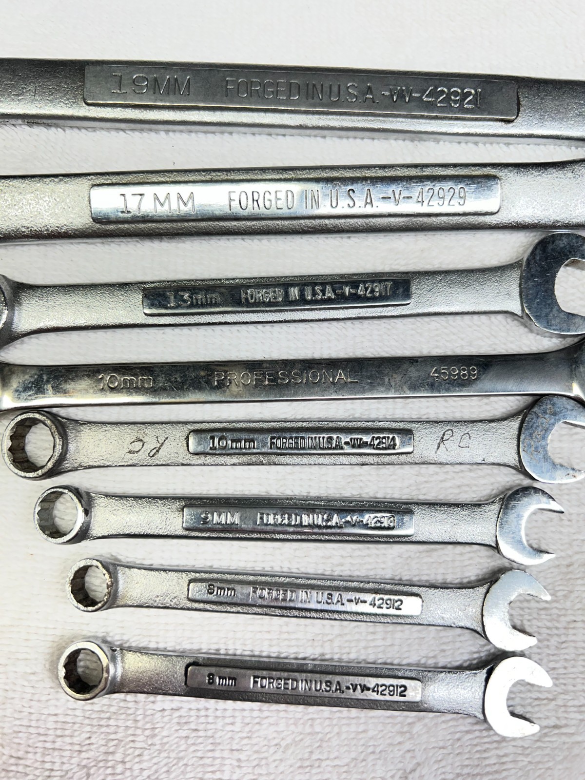 Craftsman Combo V series Wrenches Metric Lot of 8 USA made