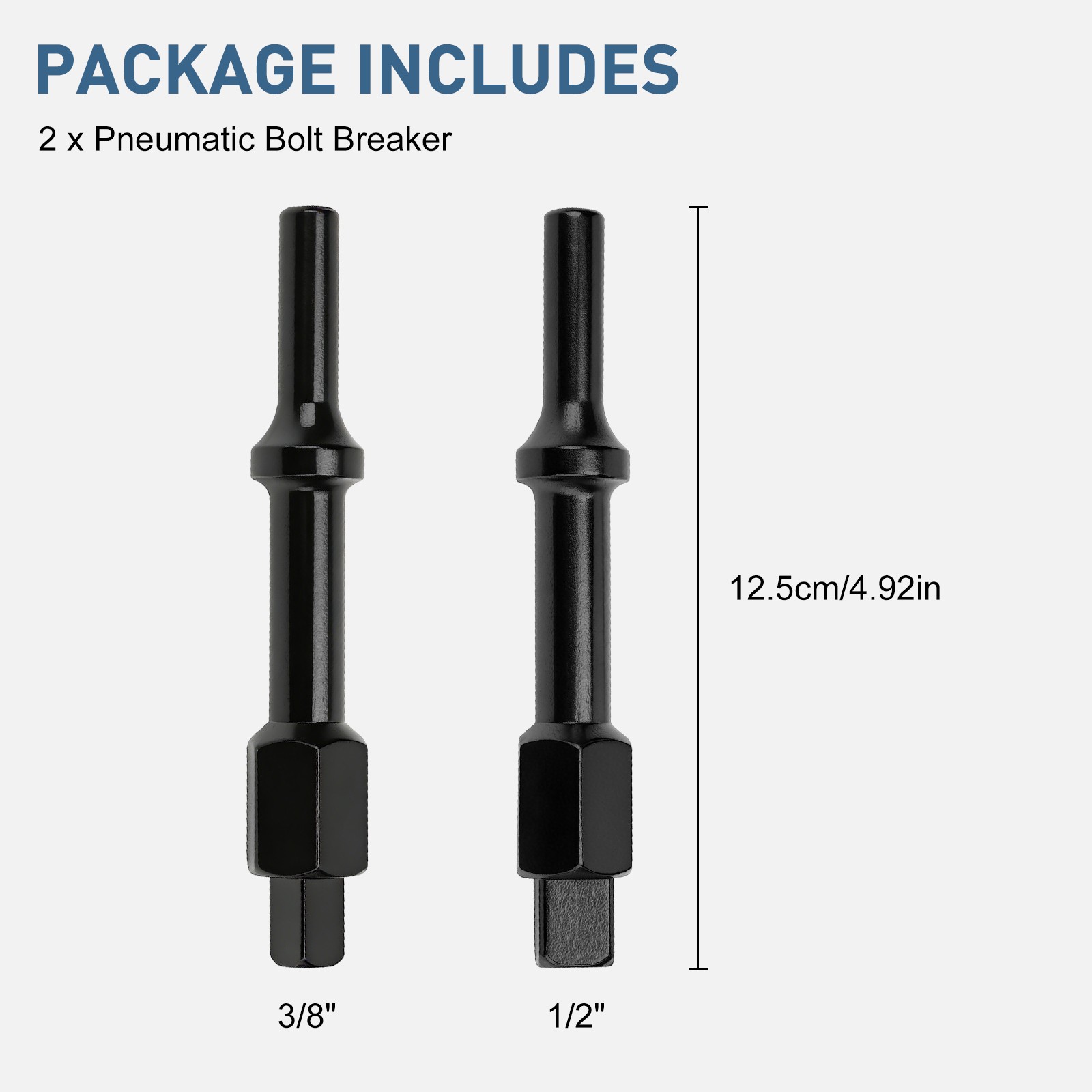 32029 Pneumatic Bolt Breaker Set 3/8″ 1/2″ Drive Air Hammer Socket Adapter 37316